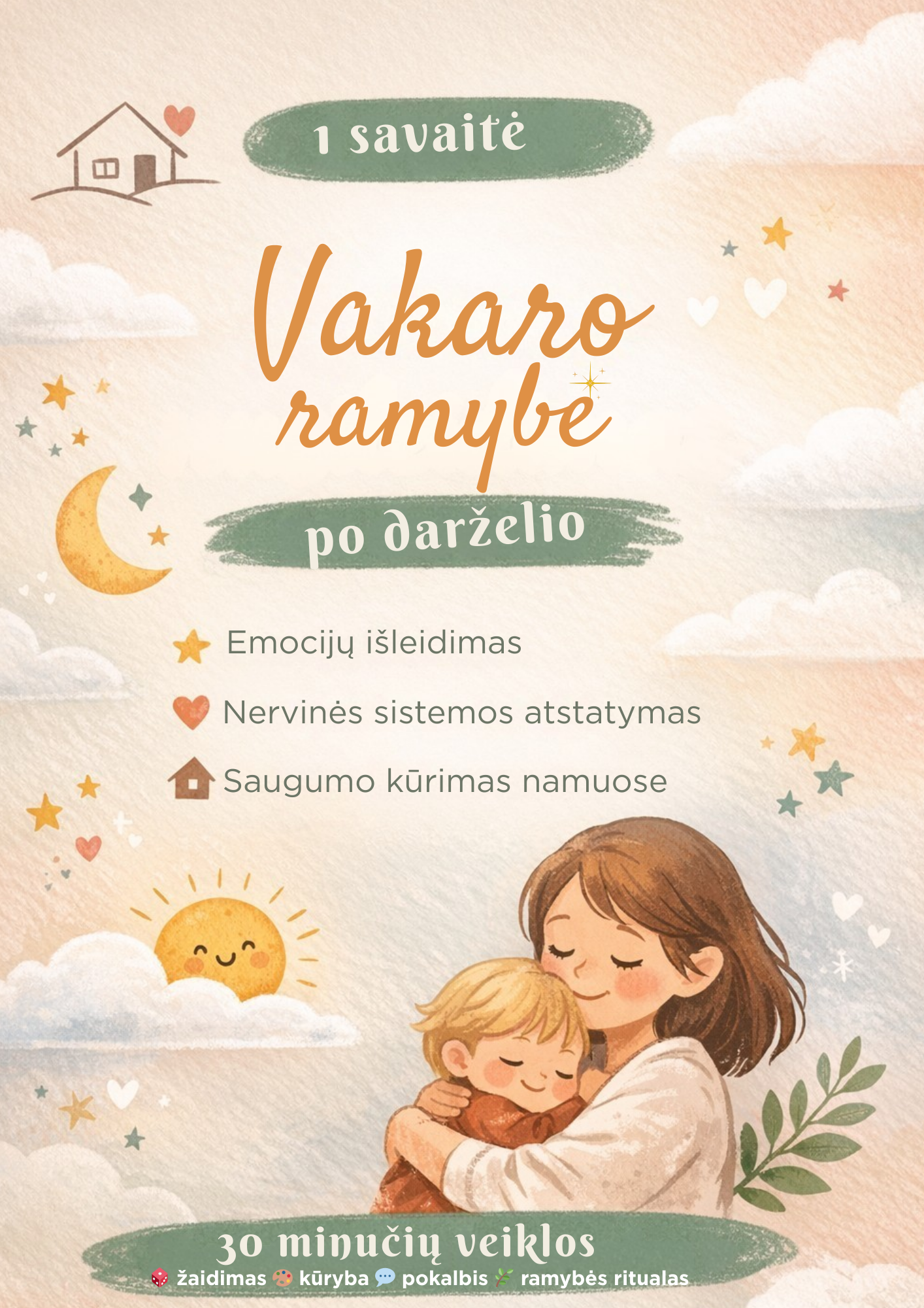 Savaitės veiklų planas su vaiku SPAUSDINIMUI (pirmadienis-penktadienis)