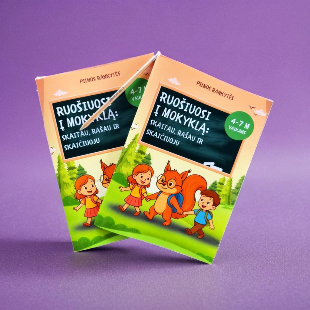 Ruošiuosi į mokyklą: skaitau, rašau ir skaičiuoju
