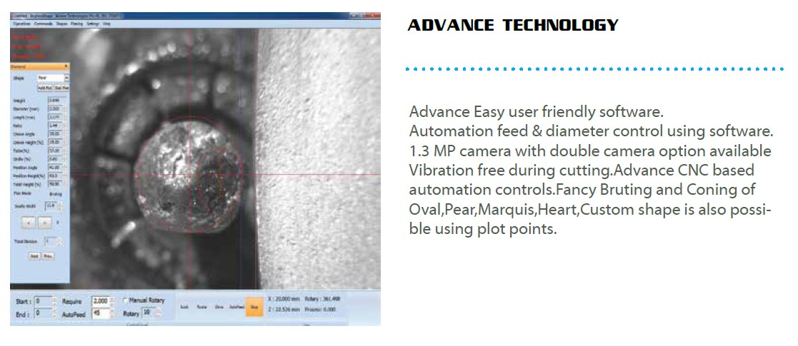 Diamond Bruting machine  ( For rough stone)