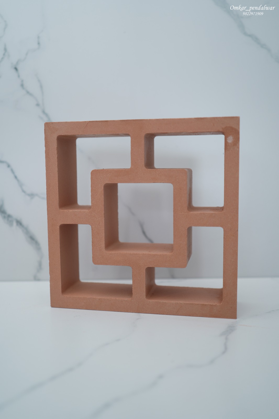 Tulif Terracotta Jali 8.5x8.5x2.5 inch 
