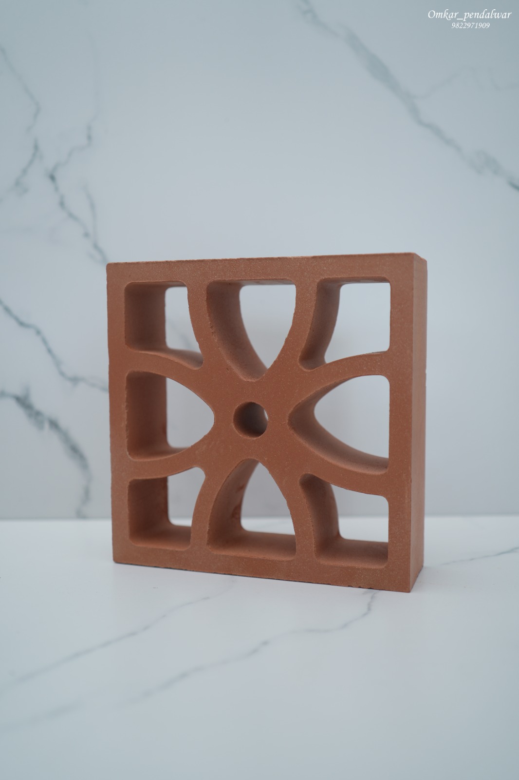 Panama Terracotta Jali 8.5x8.5x2.5 inch