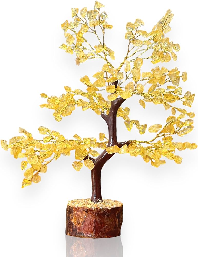 Golden Gemstone Bonsai Tree