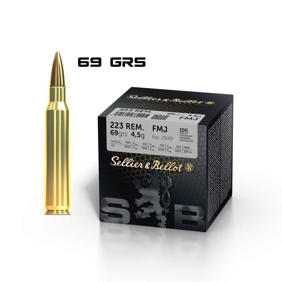 Sellier & Bellot .223 69gr FMJ 