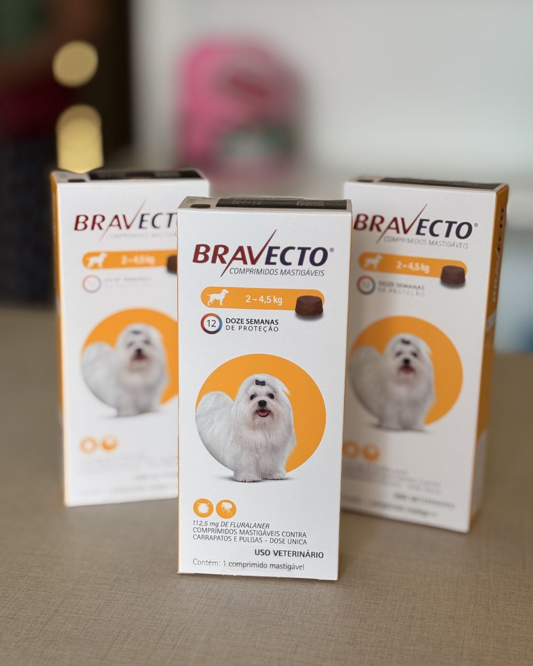 Bravecto Comprimidos Mastigáveis (2 - 4,5 kg)