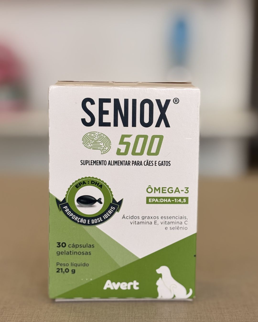 Suplemento Seniox 500 Avert - Ômega 3 (30 cápsulas)