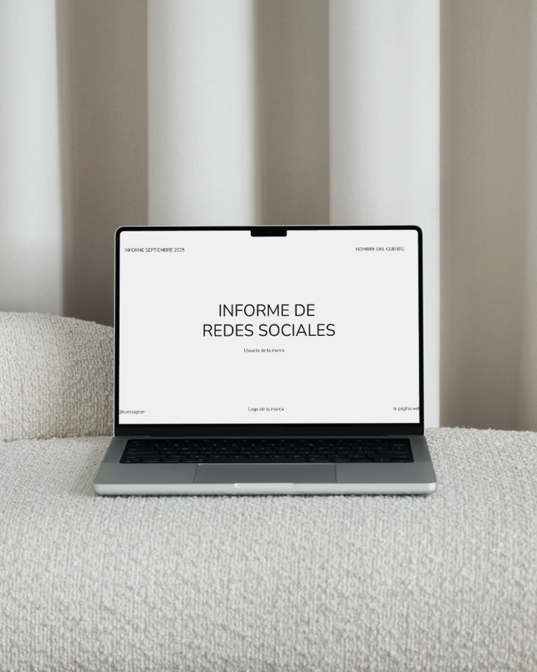 Plantilla de Informe de Redes Sociales 2025