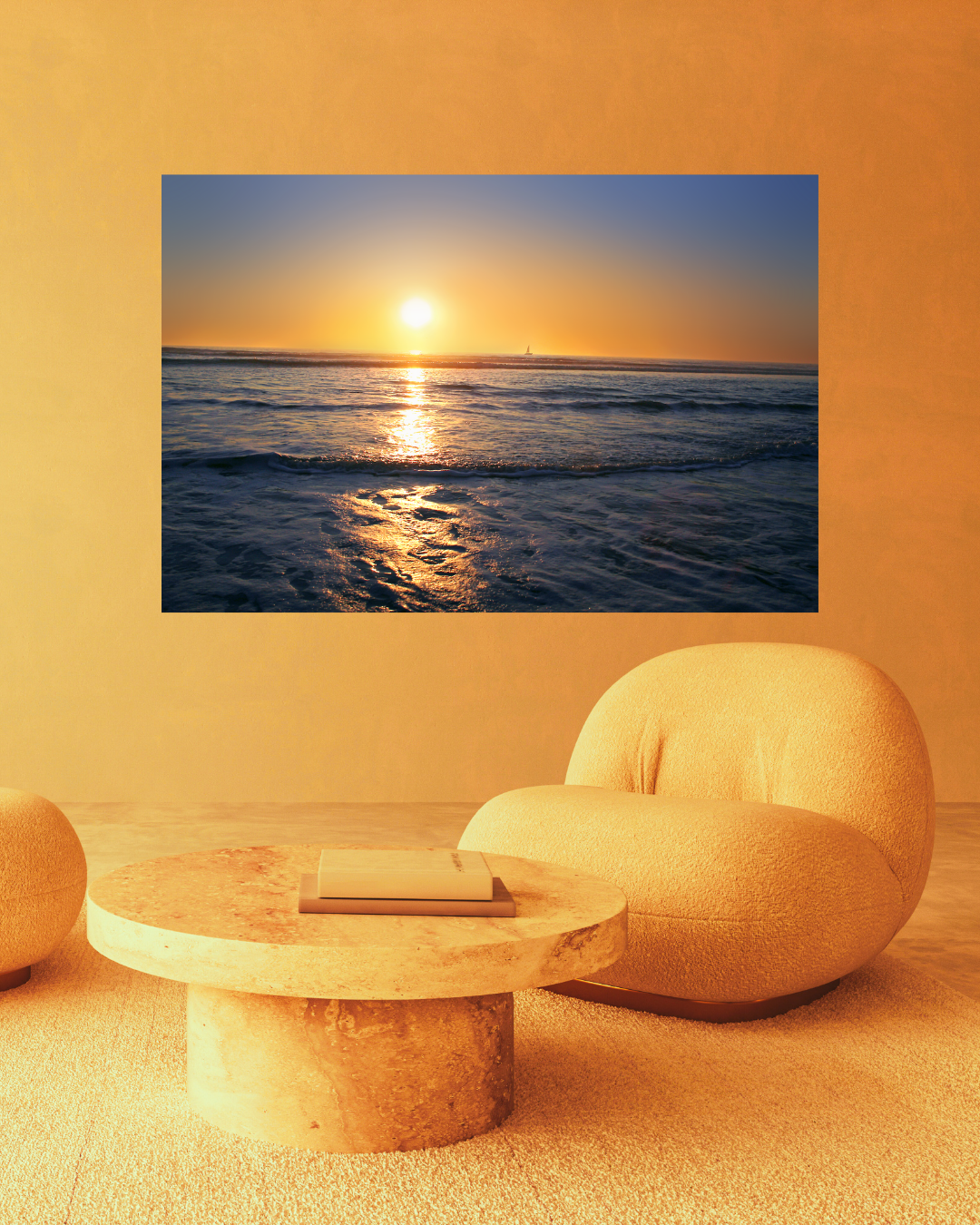 Sunset Ocean Wall Art