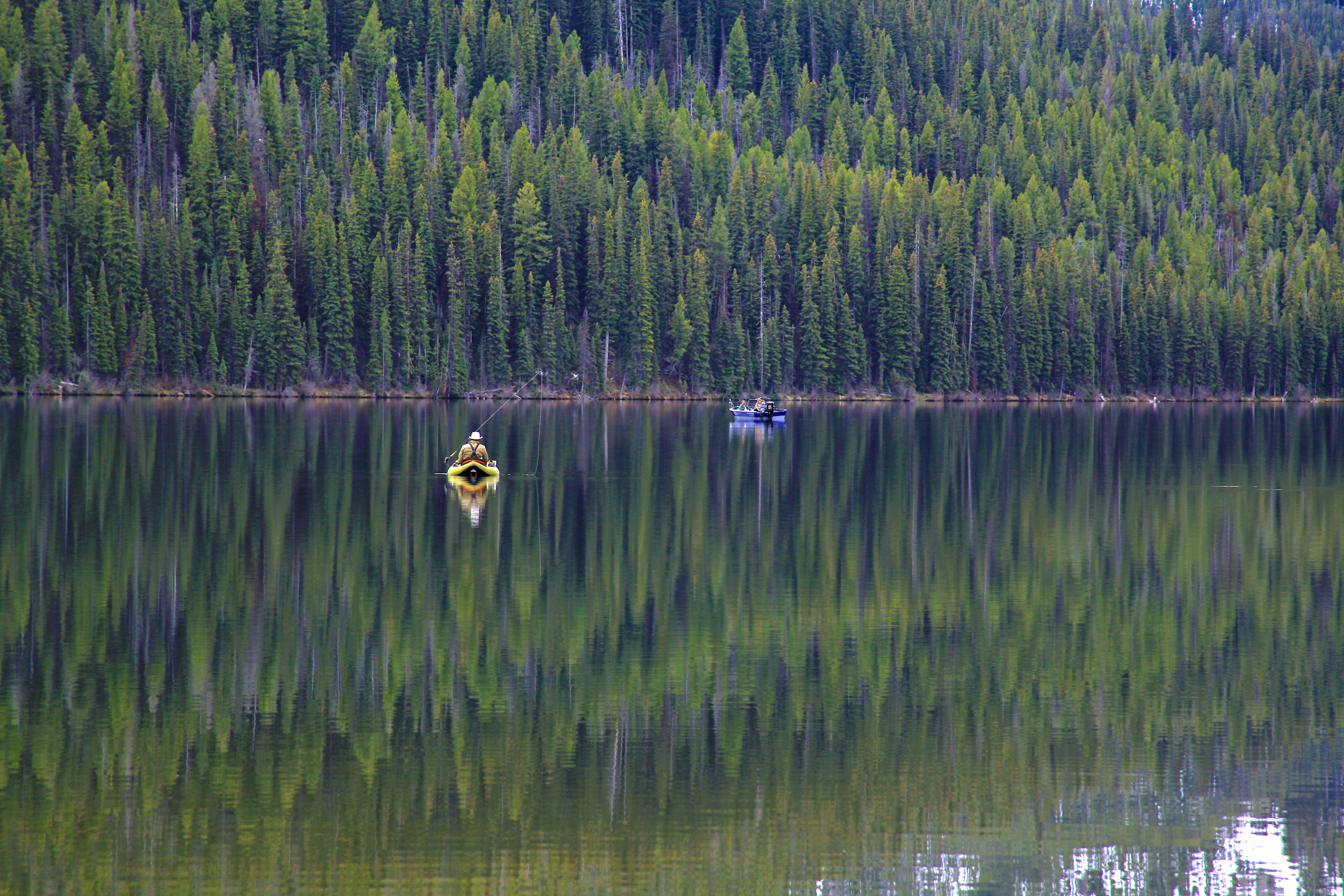 Yellow kayak