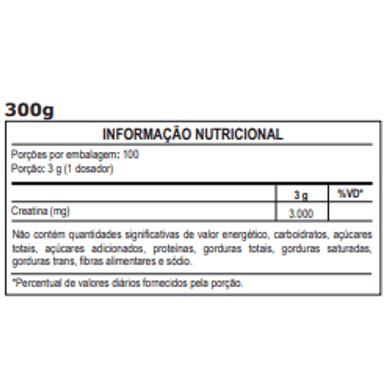 CREATINA MONOHIDRATADA 300G