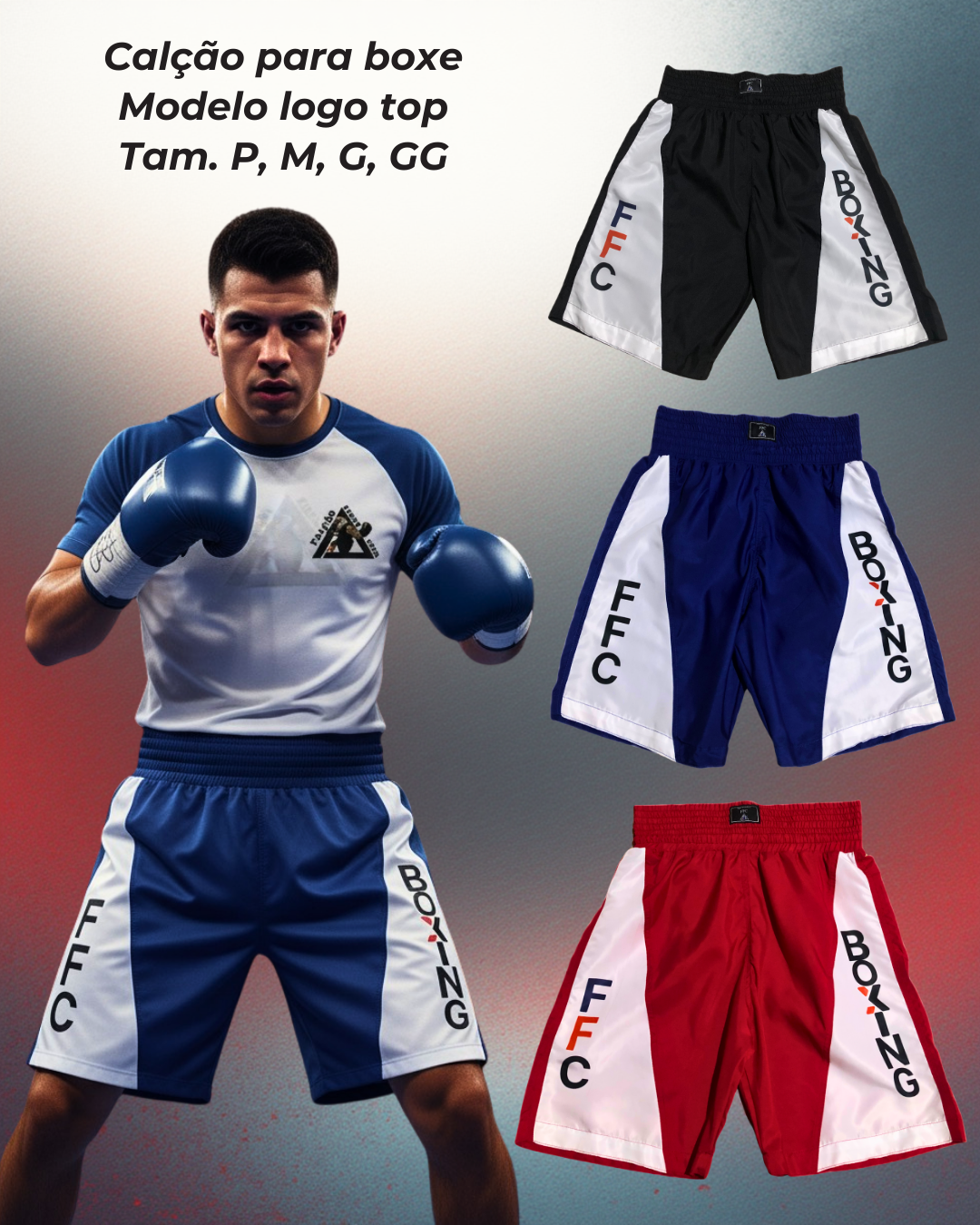 Shorts Boxe Logo