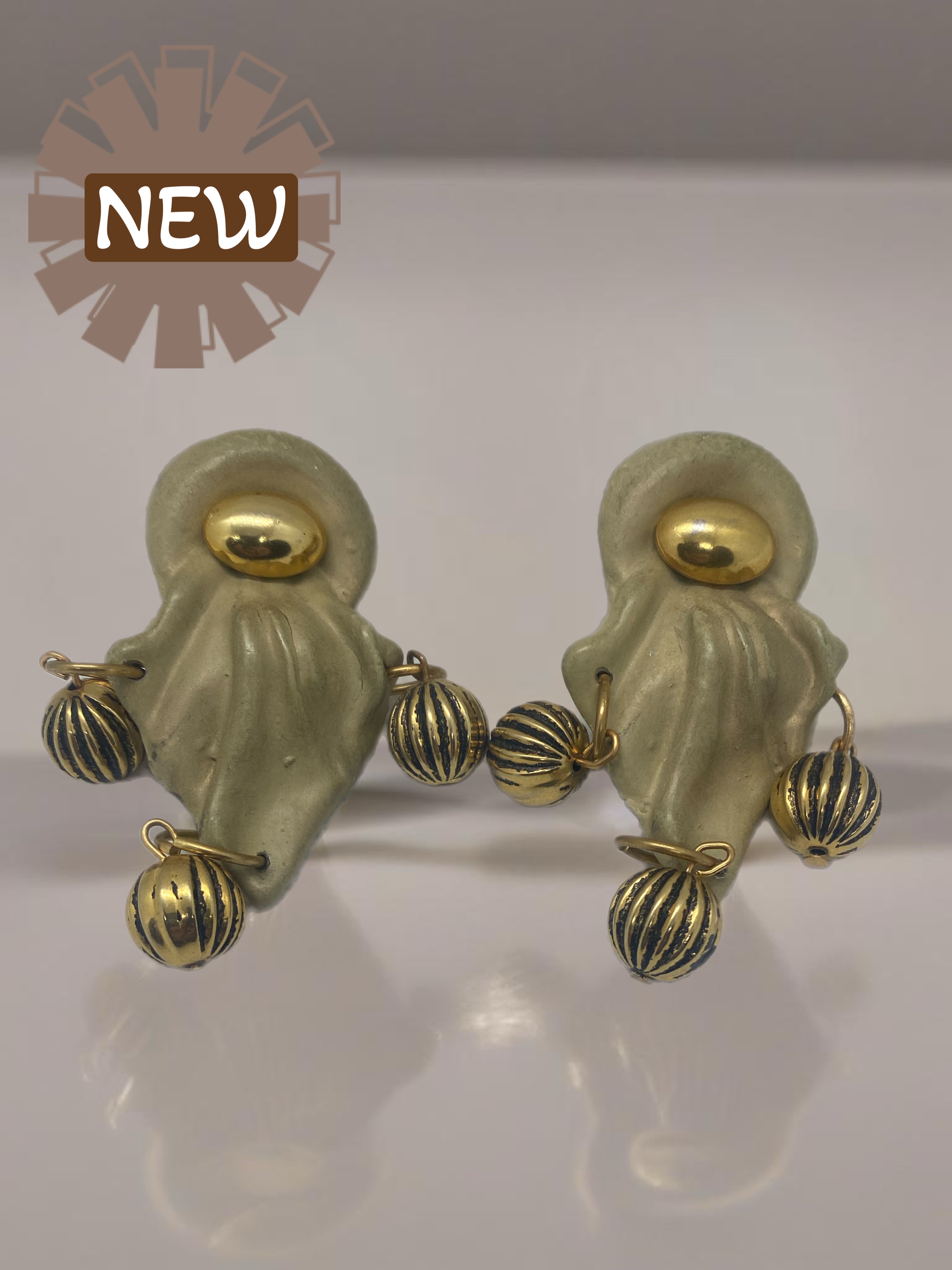 Jeff Lieb Vintage Clip-On Earrings (One of a Kind)