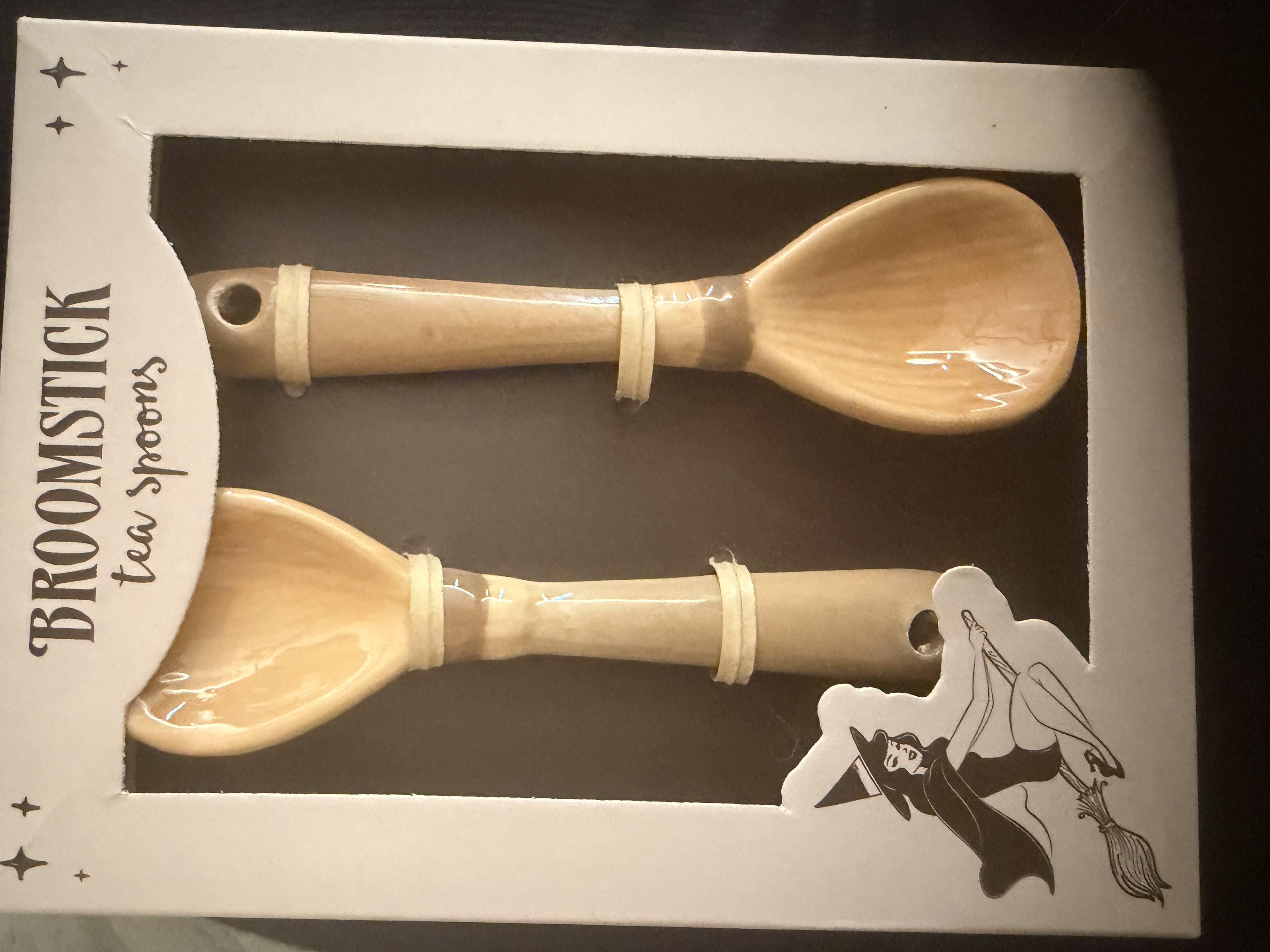 Broomstick Tea Spoons