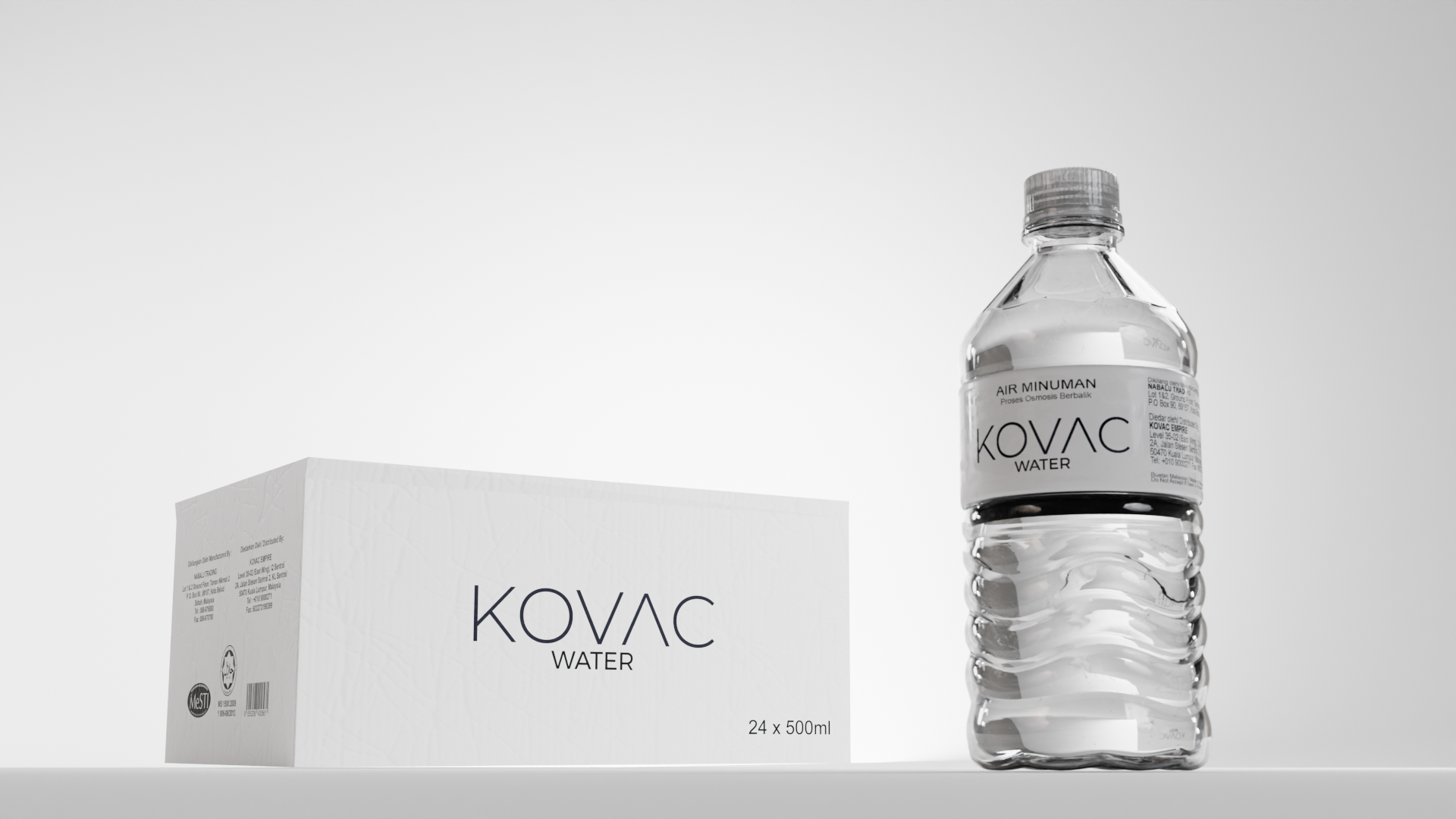 KOVAC Drinking Water Premium 500ml x 24 bottles