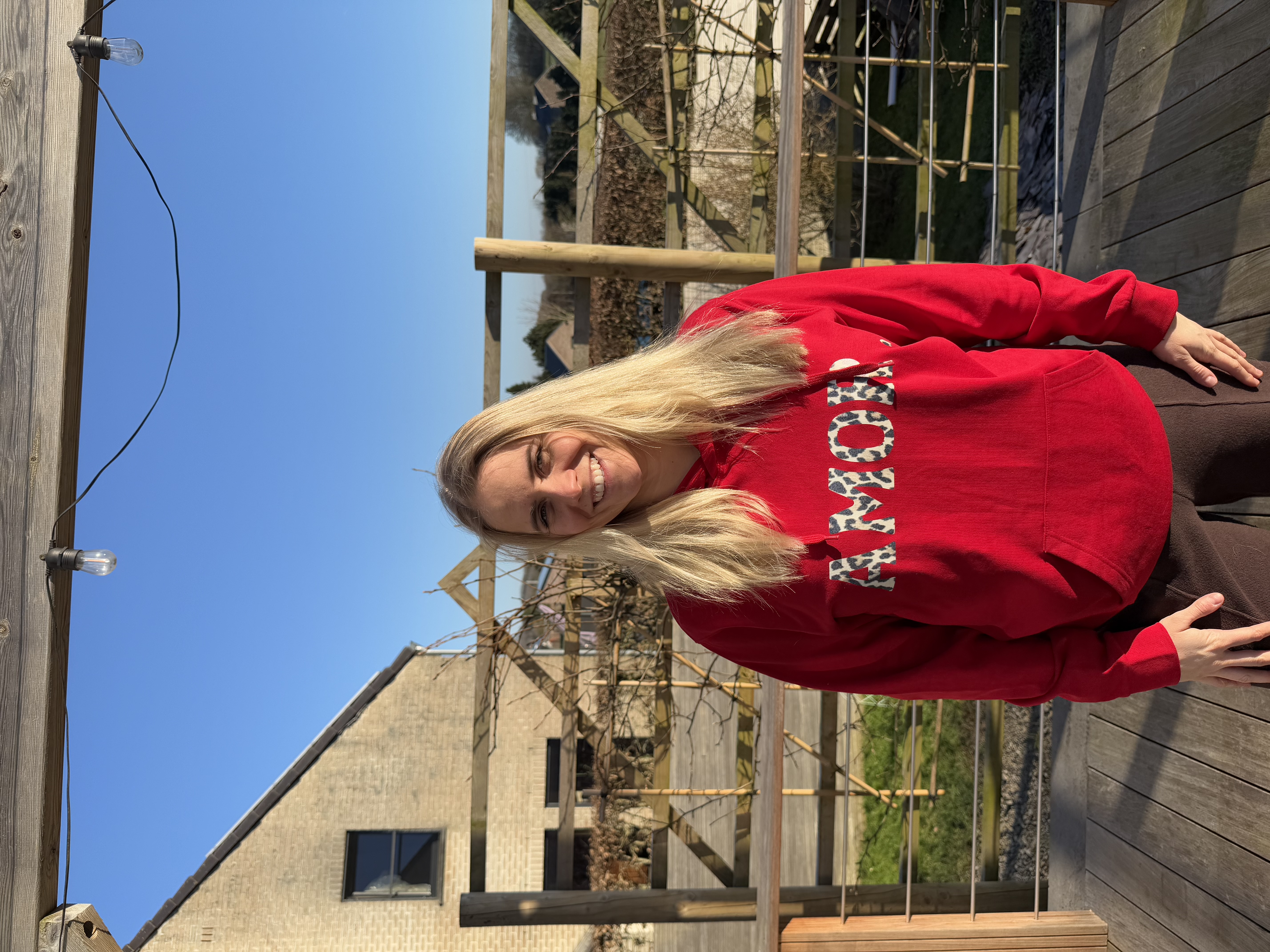 Sweat " ROUGE AMOR LÉOPARD "