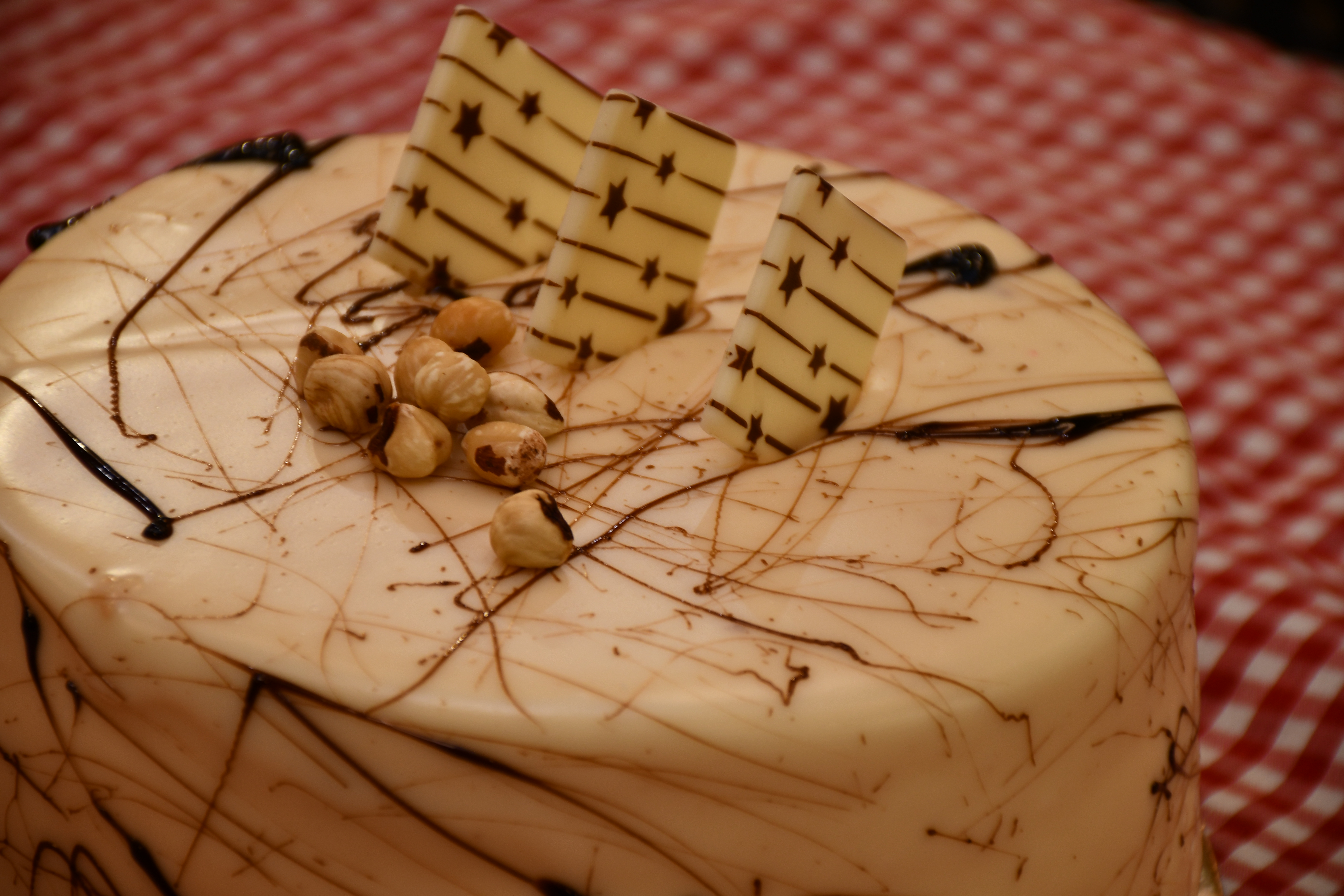 White Chocolate Covered Cake