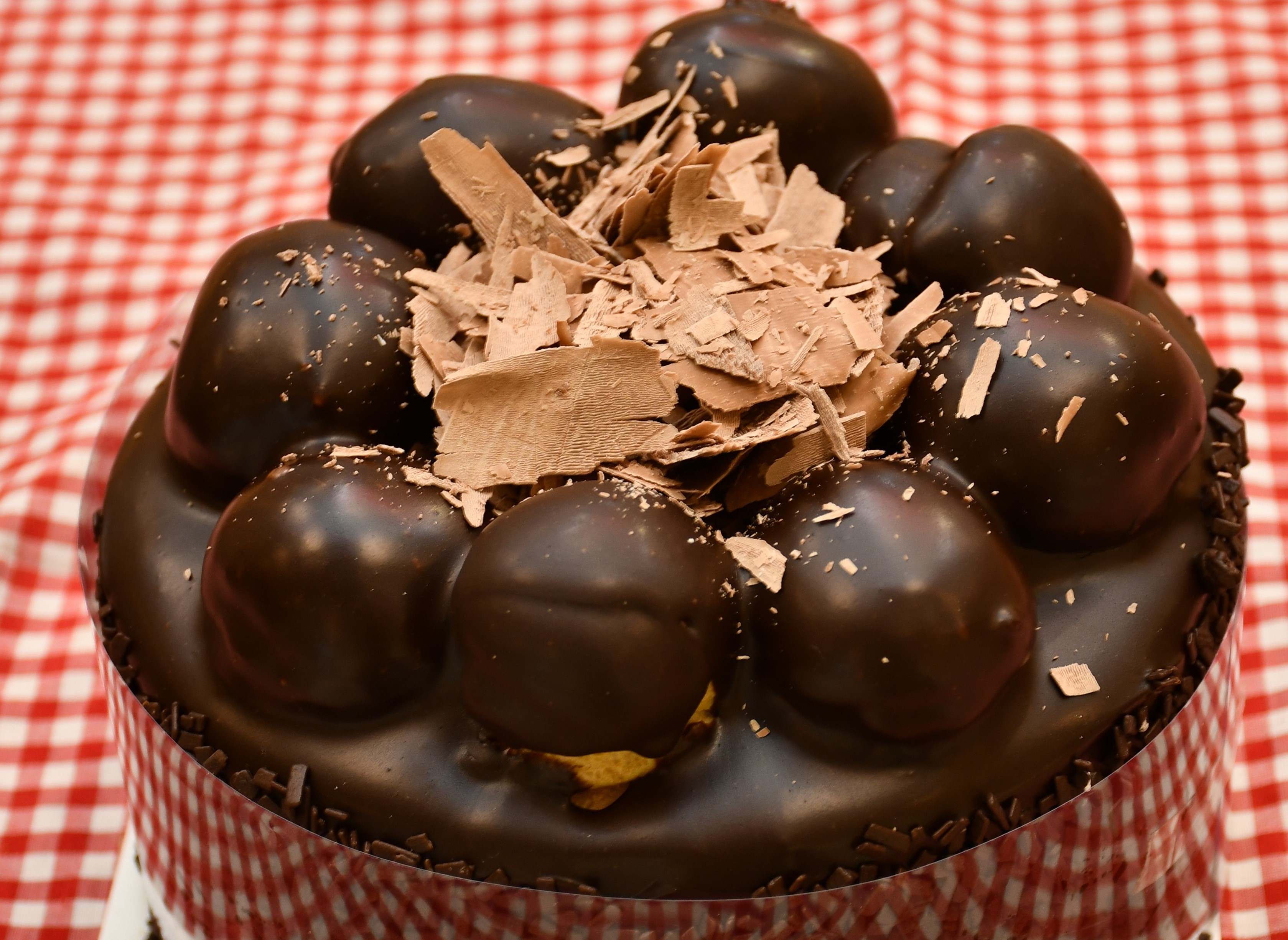 Chocolate Profiteroles Cake