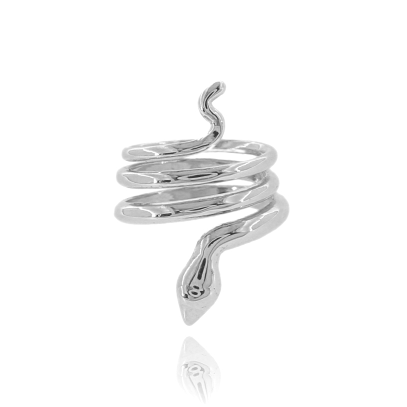 anello serpente in argento 925