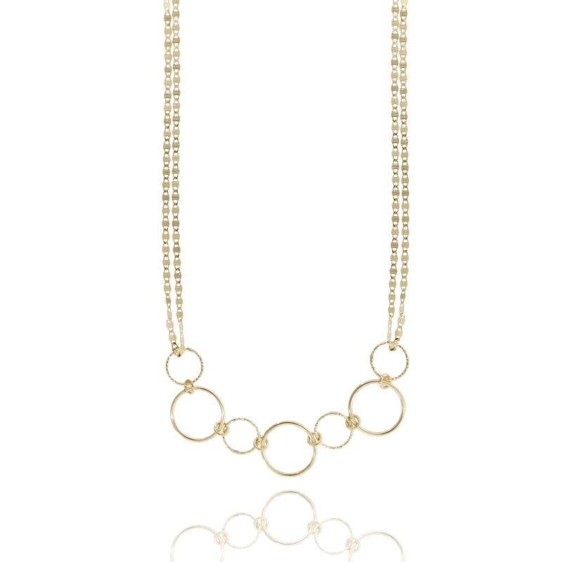 collana con cerchi in argento 925