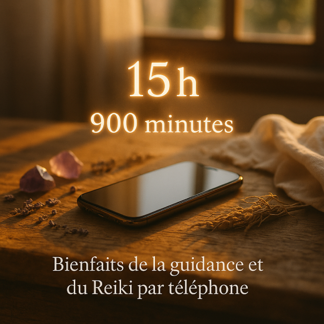 Forfait 15 heures, soit 900 minutes par téléphone 