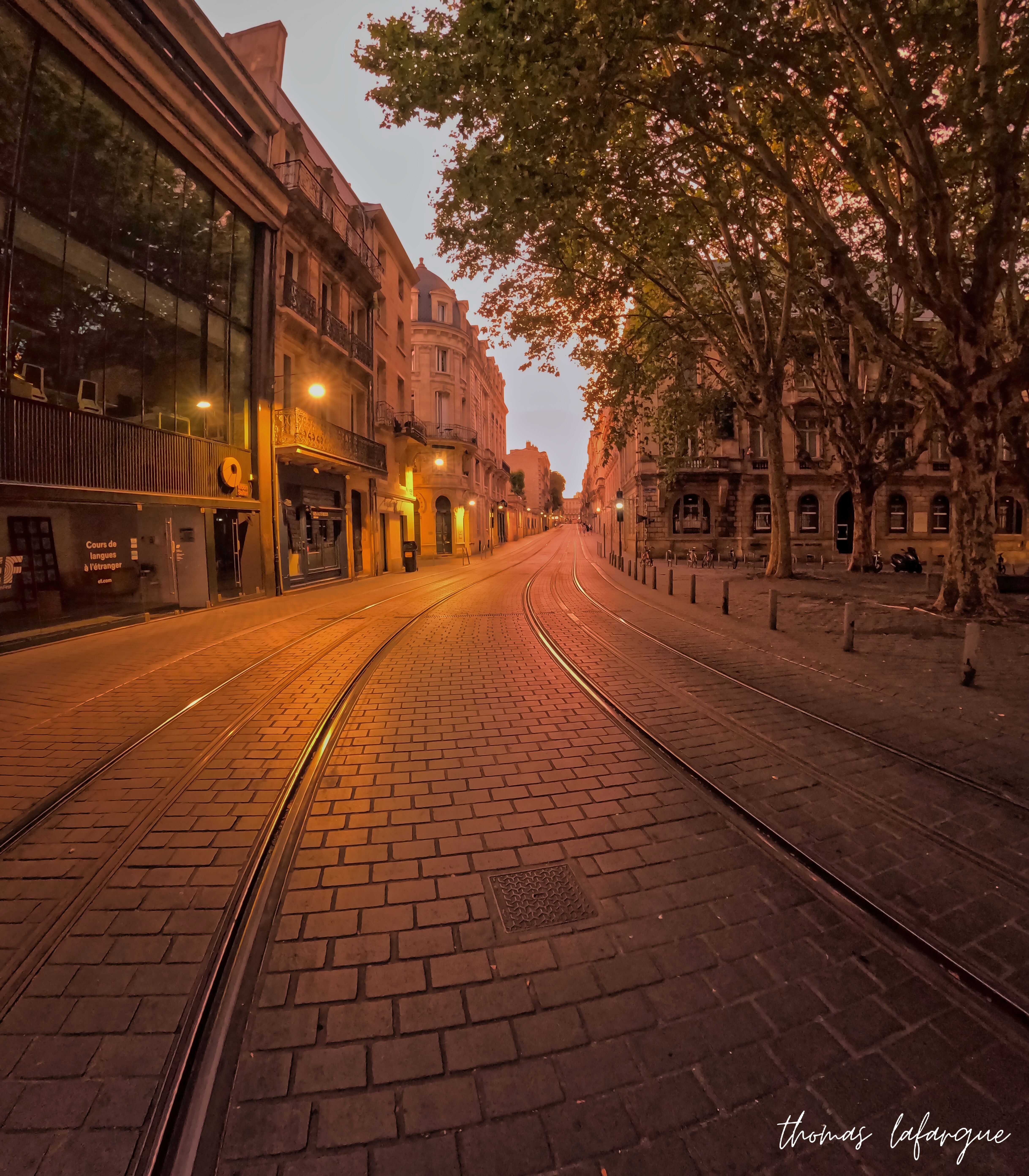 rue nocturne de Bordeaux