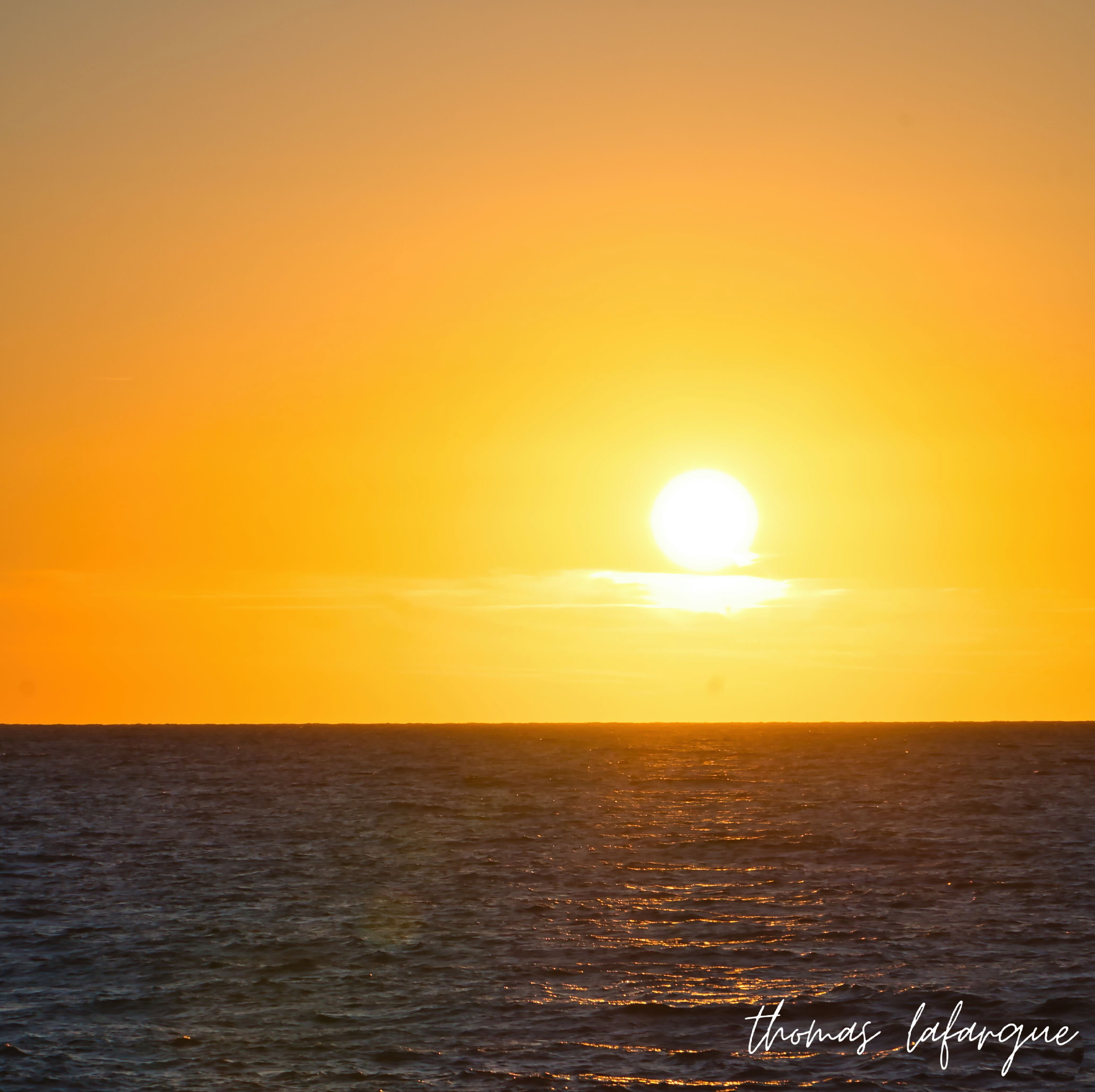 Photographie du coucher de soleil