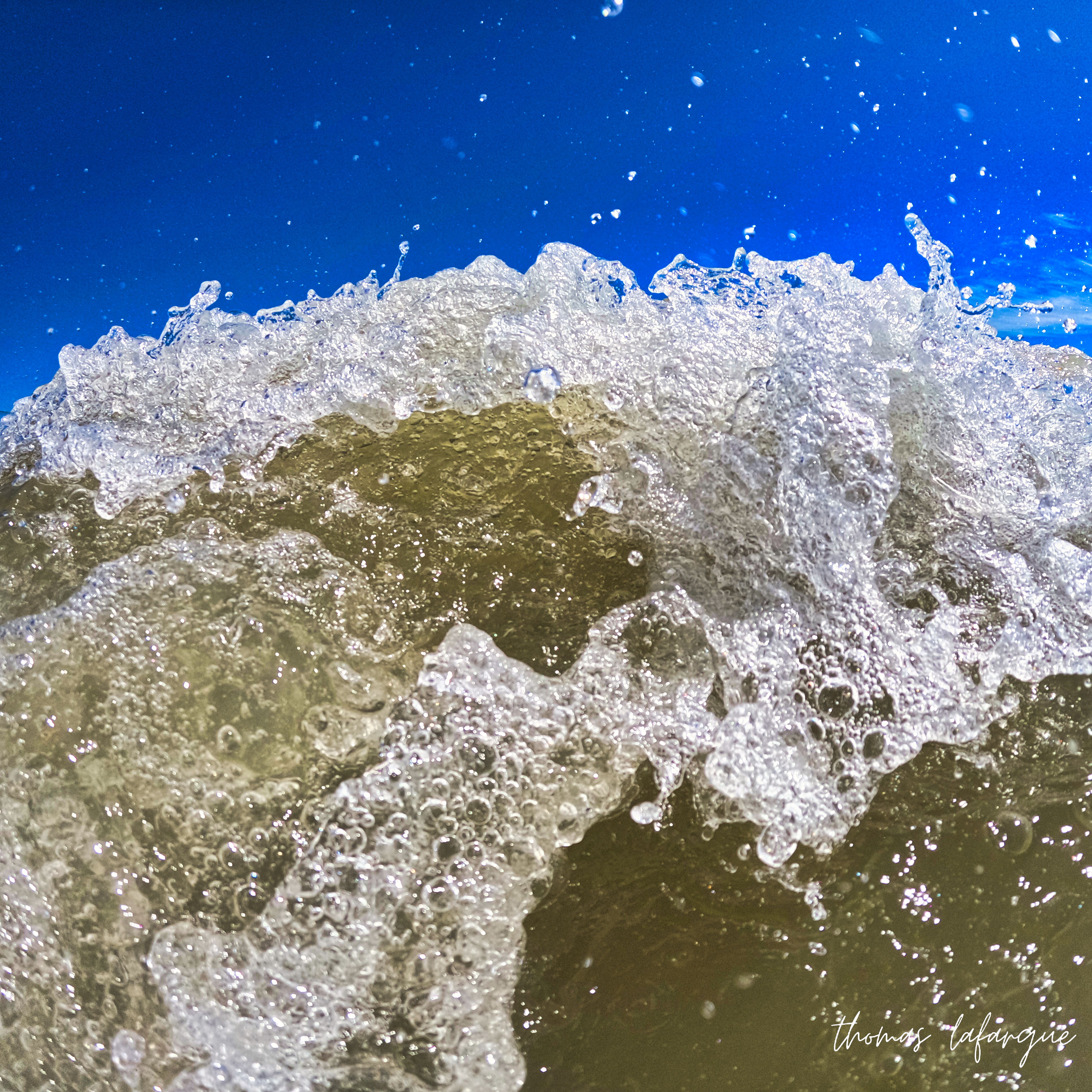 Photo artistique des vagues