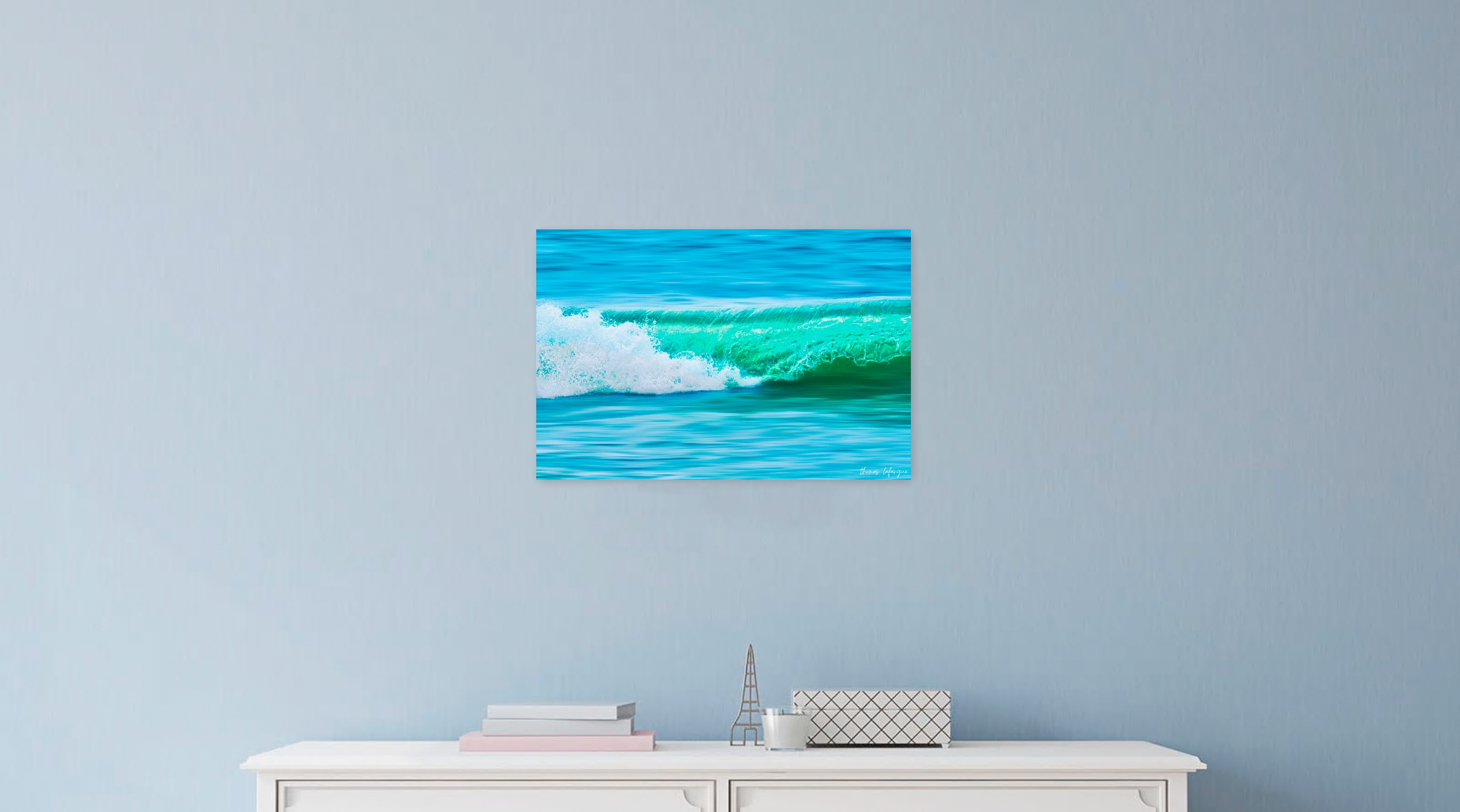 Tableau mural de vague océanique