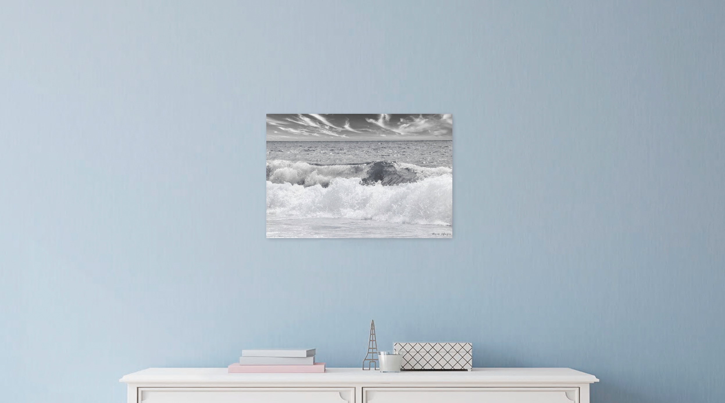 Tableau mural de vagues