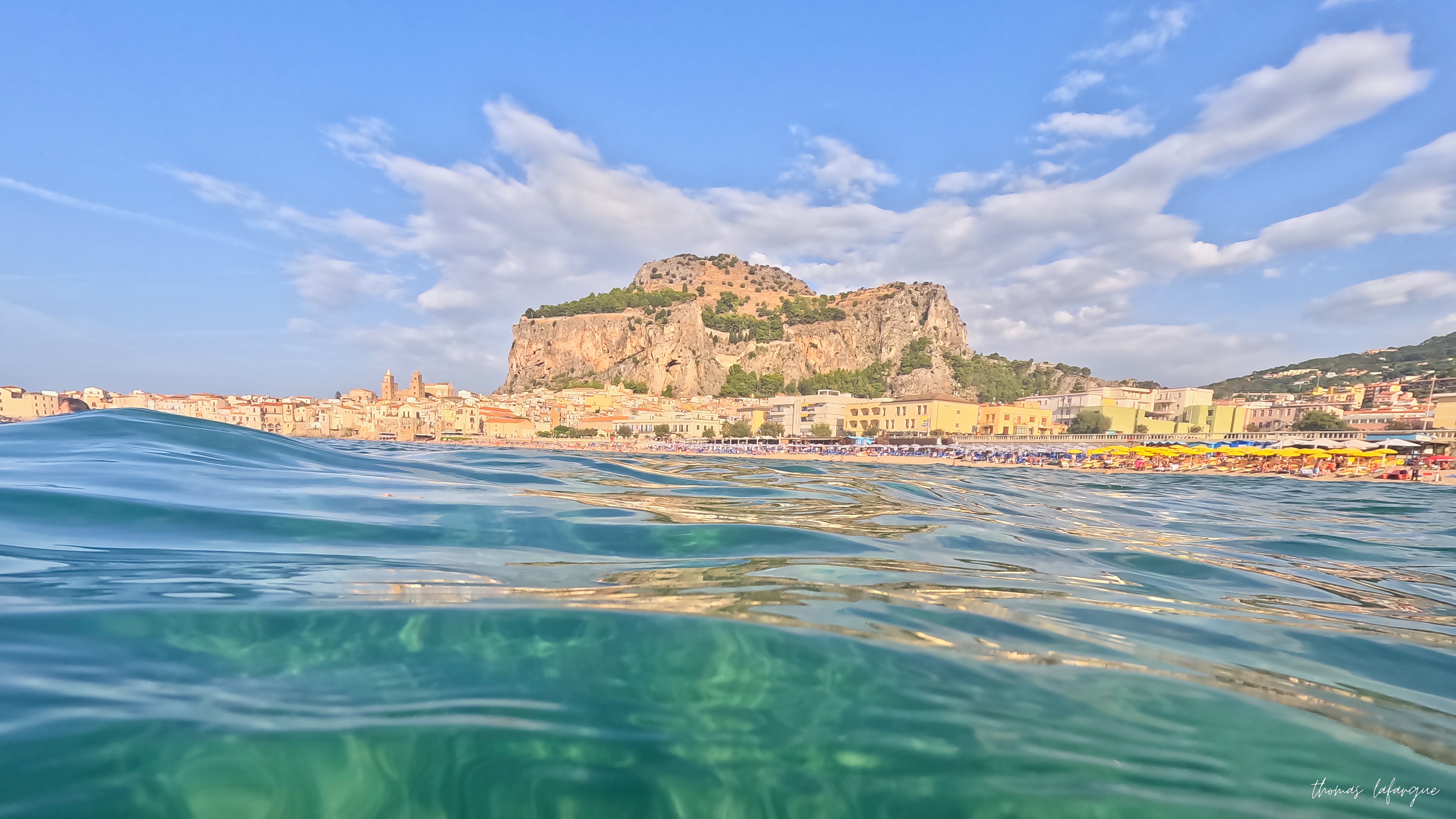 Vue panoramique sur la côte sicilienne