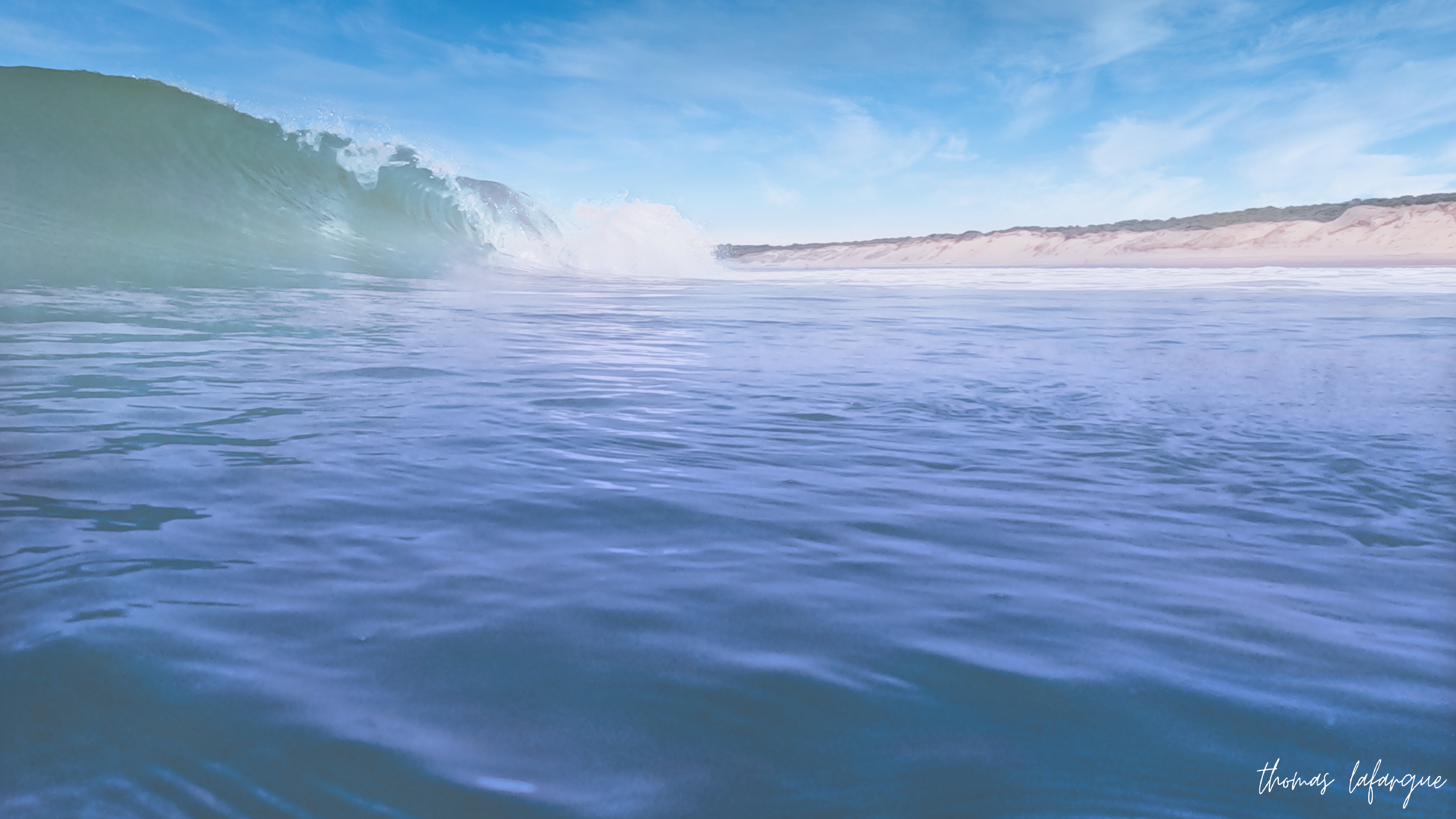 Photo artistique de la mer