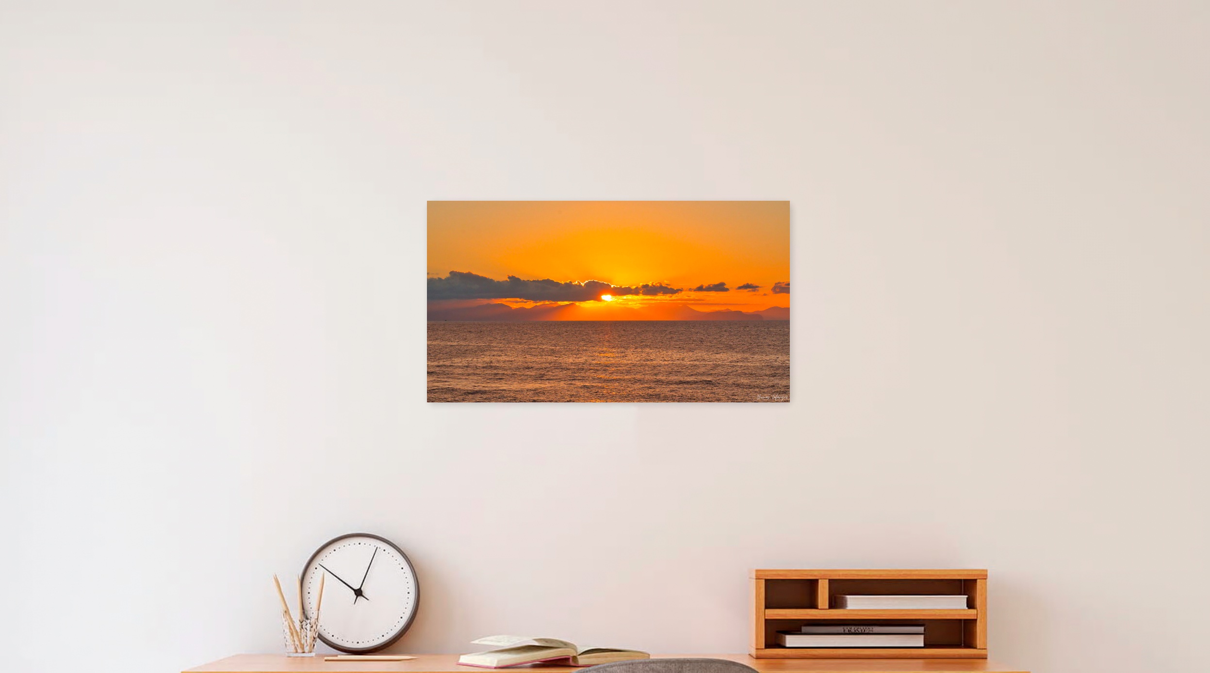 Photo du coucher de soleil