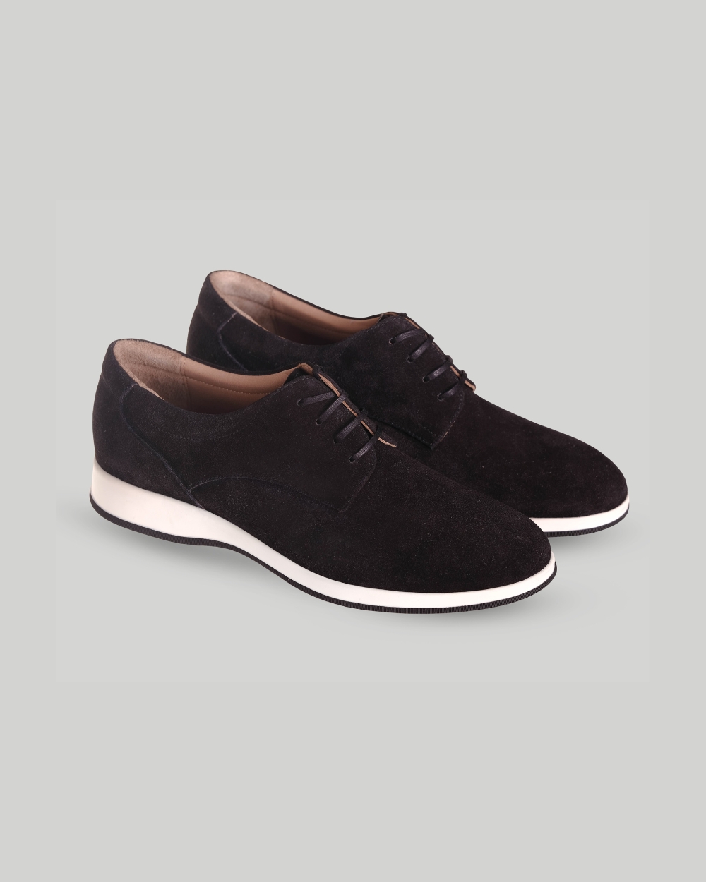 Suede Black Derby
