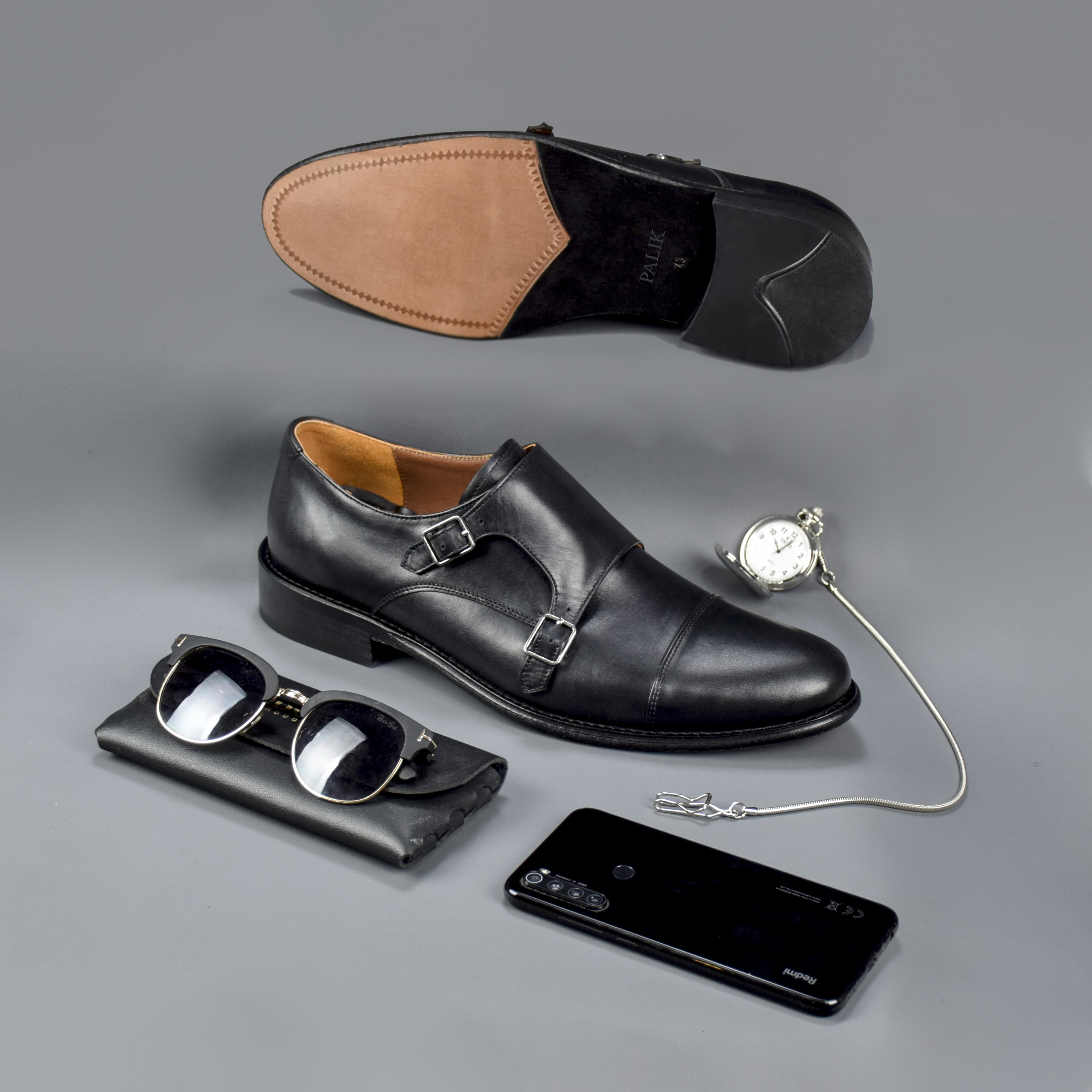 Monk Strap Shoe ( Black )