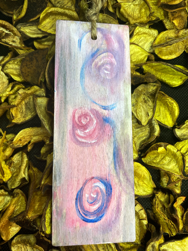 Woman with roses