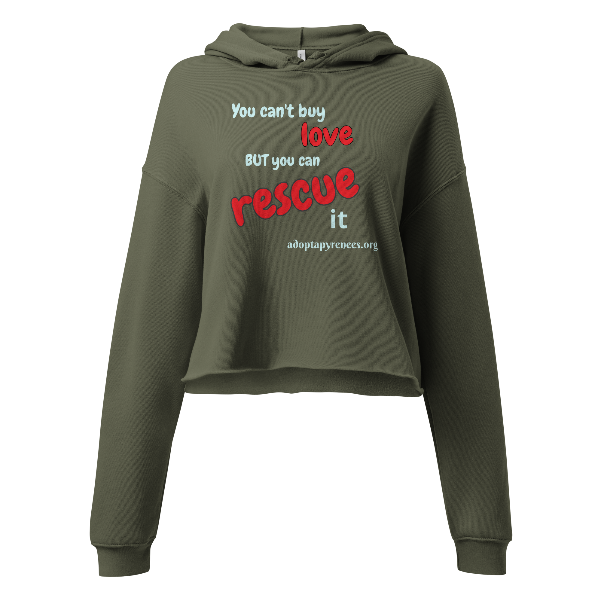 Rescue Love Cropped Hoodie