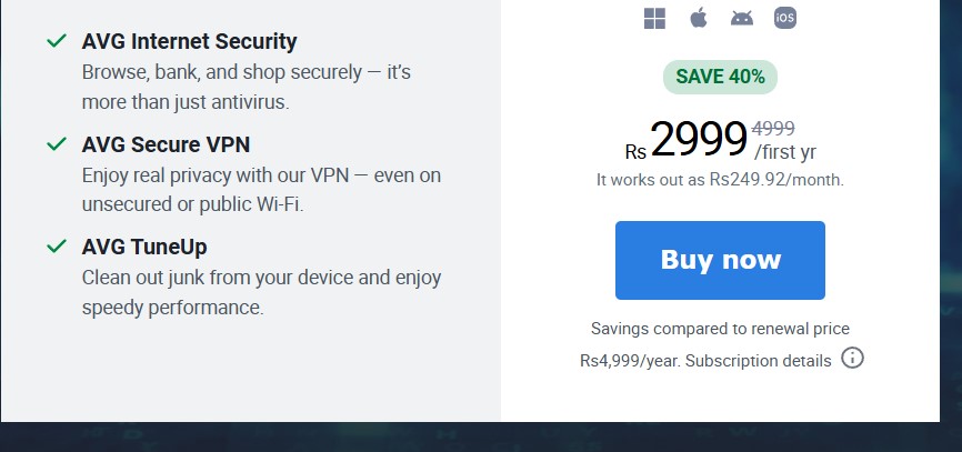 AVG Ultimate 1 Year Licence Key All In One Solution