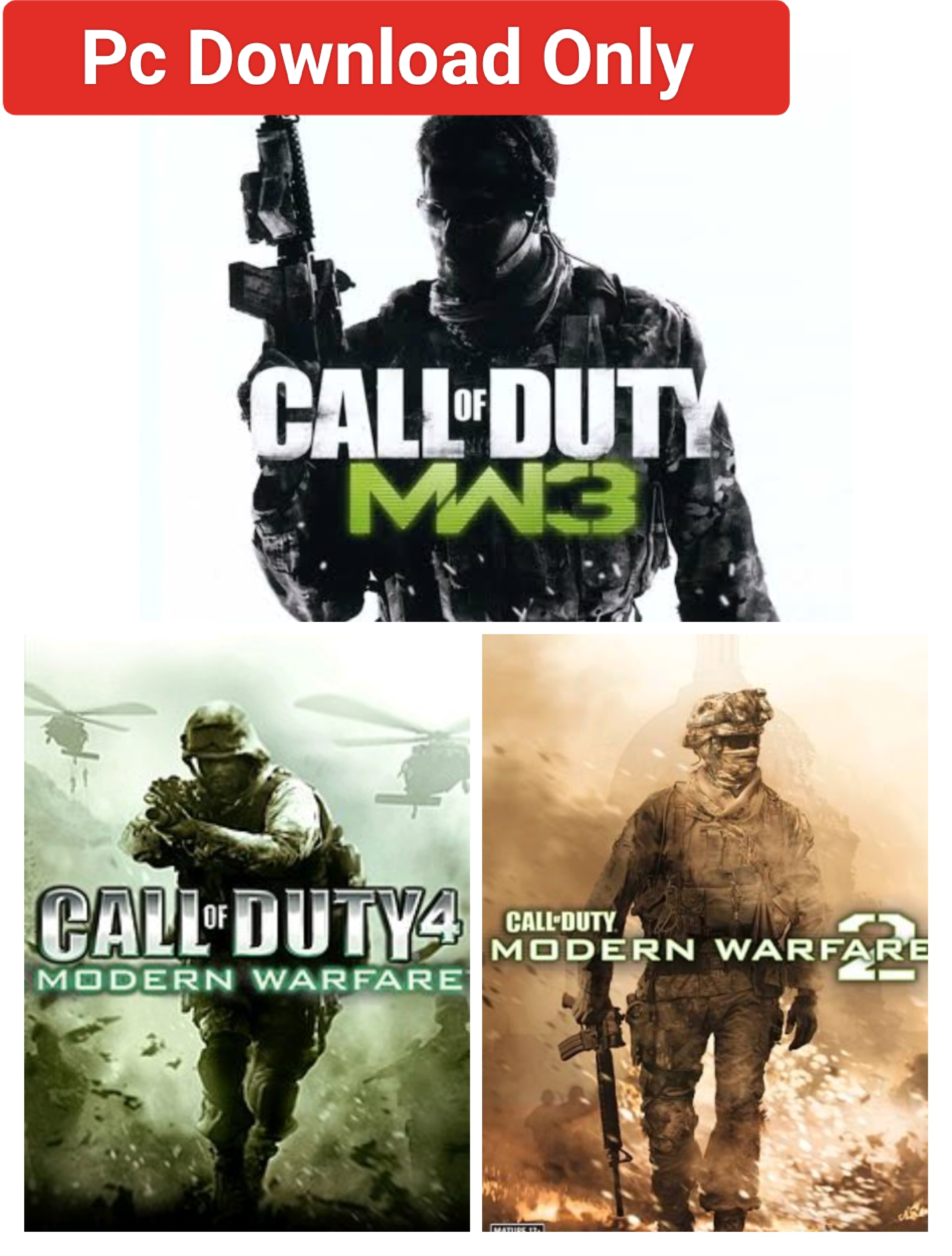 Call of Duty Modern Warfare 1-2-3 Combo Offline Pc Game