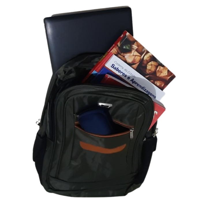 Mochilas Unissex Cabo Aço Notebook Viagem Trabalho Escola