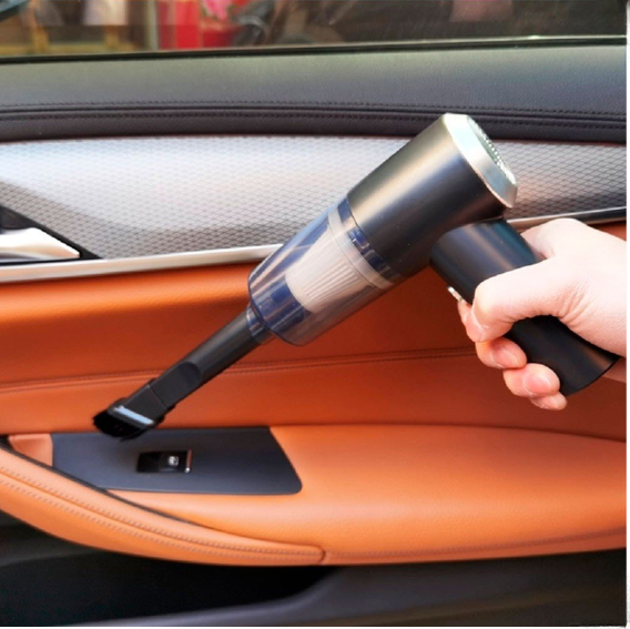 Aspirador De Pó Portátil Automotivo Potente Recarregável Elétrico