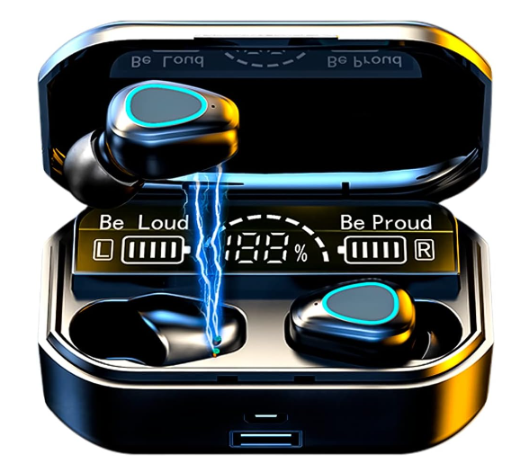 Fone De Ouvido Bluetooth M10 TWS Com Tela De LED Sem Fio