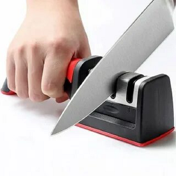 Afiador Amolador de Facas Triplo com Cabo