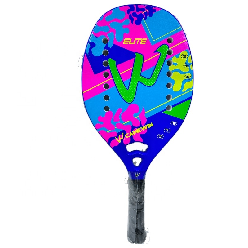 Raquete de tênis de praia infantil 50% fibra de carbono ultra leve 270g adequada para crianças iniciantes