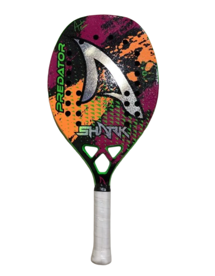 Shark Predator 2022 Raquete Beach Tennis Andre Baran Collection Cor Laranja