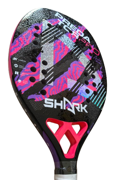 Shark Predator 2022 Raquete Beach Tennis Andre Baran Collection Cor Rosa