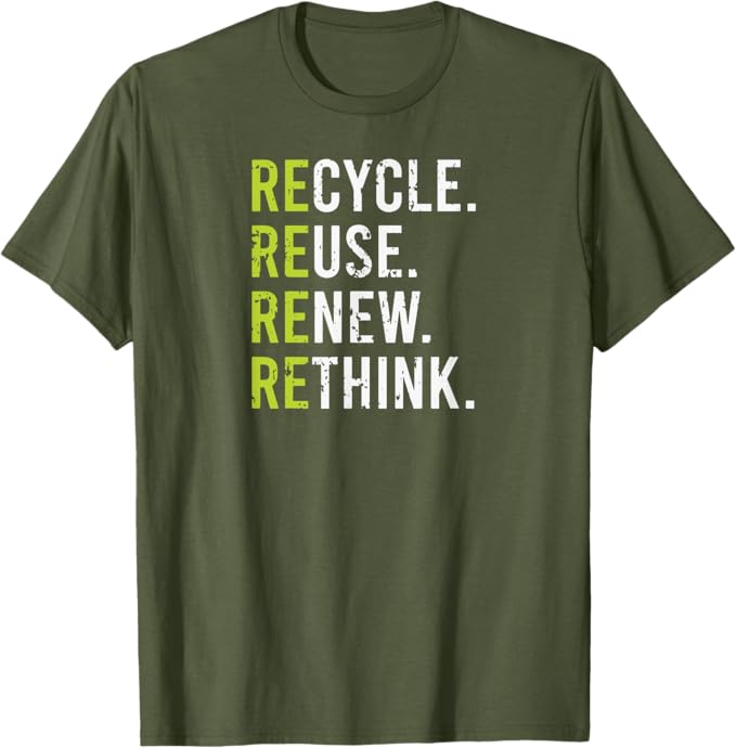 RE- Cycle, Use, New, Think