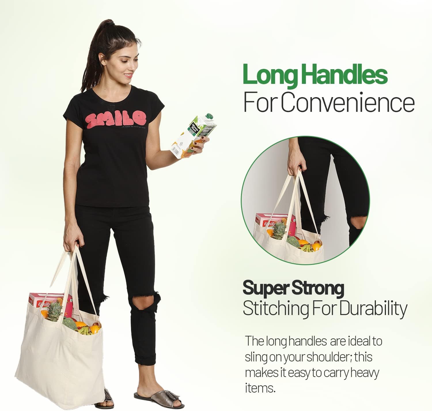 Grocery Shopping Bags (6 Pack)