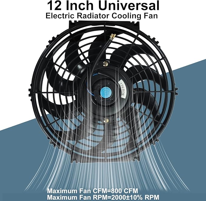 12" inch Slim Fan Push Pull Electric Radiator Cooling Fans