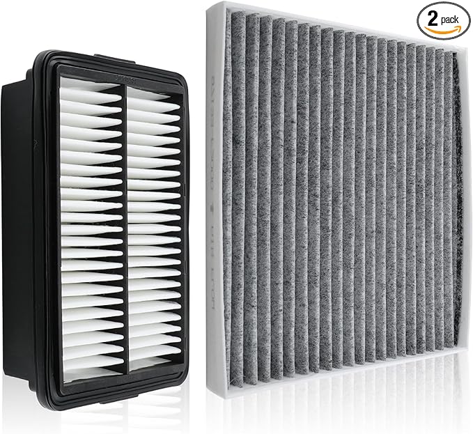 Engine & Cabin Air Filter Replacement 28113-F2000 97133-F2000 Compatible with Hyundai Elantra 2017-2020 Compatible with Hyundai Elantra GT 2018 2019 28113F2000 97133F2000