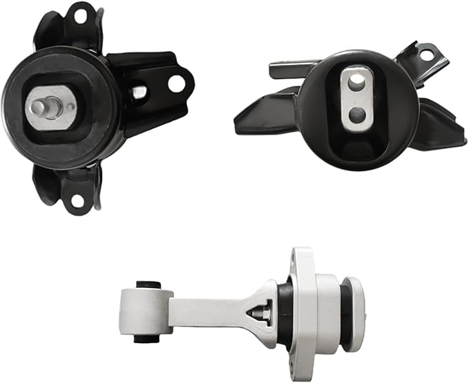 3Pcs Engine Motor Transmission Mount Kit Compatible with H-yun-dai Accent 2012-2017 for Kia Rio/Forte 1.6L/El-an-tr-a 2011-2016/Coupe 2014 1.8L A71004 A71029 A71020 9797 9758 9761