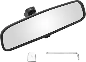 RLB-HILON Rear View Mirror Compatible with Hyundai Elantra Sonata Tucson Veloster Santa Fe, for Kia Forte Optima Forte5 Sorento Soul Rio K5 Sedona Sportage, for 851013X100, Day/Night Mirror